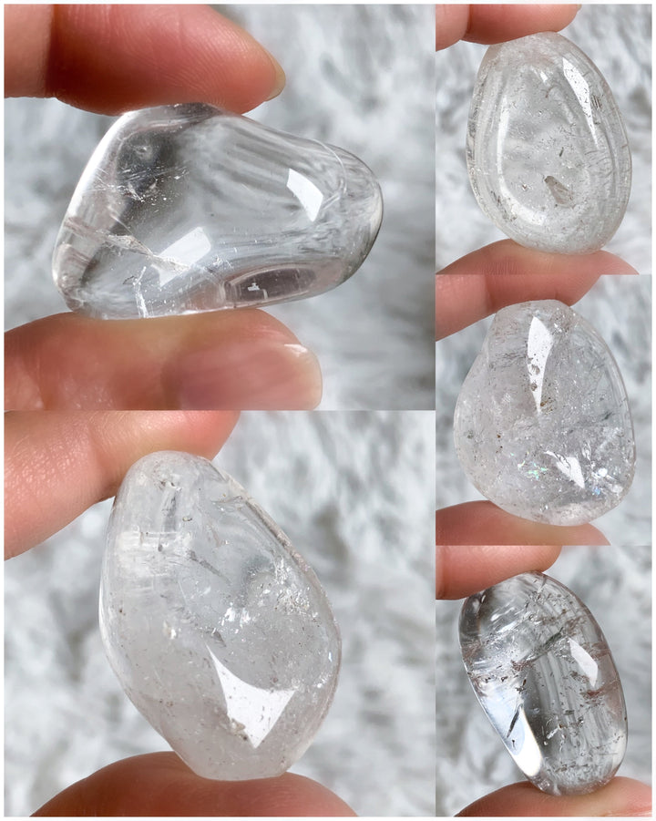 Der Bergkristall in seinen unterschiedlichen Farbtönen und Formen hier im Beispiel.