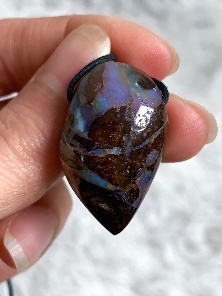 Boulder Opal Anhänger 2 - SoulGlow - balance, Boulder Opal, Energie