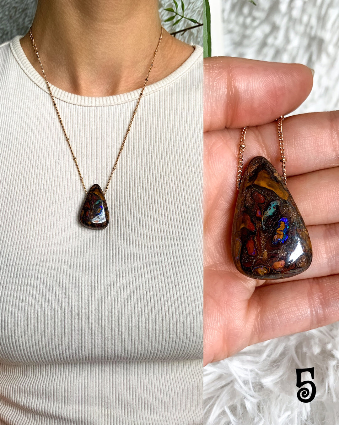 Boulder Opal Anhänger