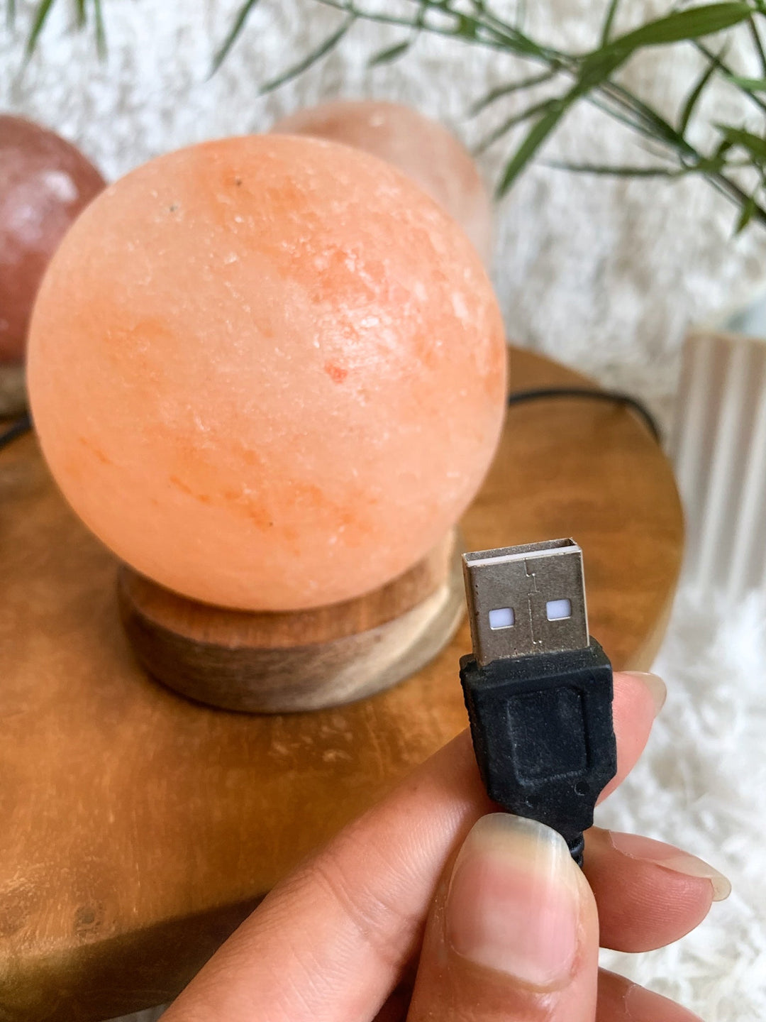 LED Mini Salz Lampe Kugel - SoulGlow