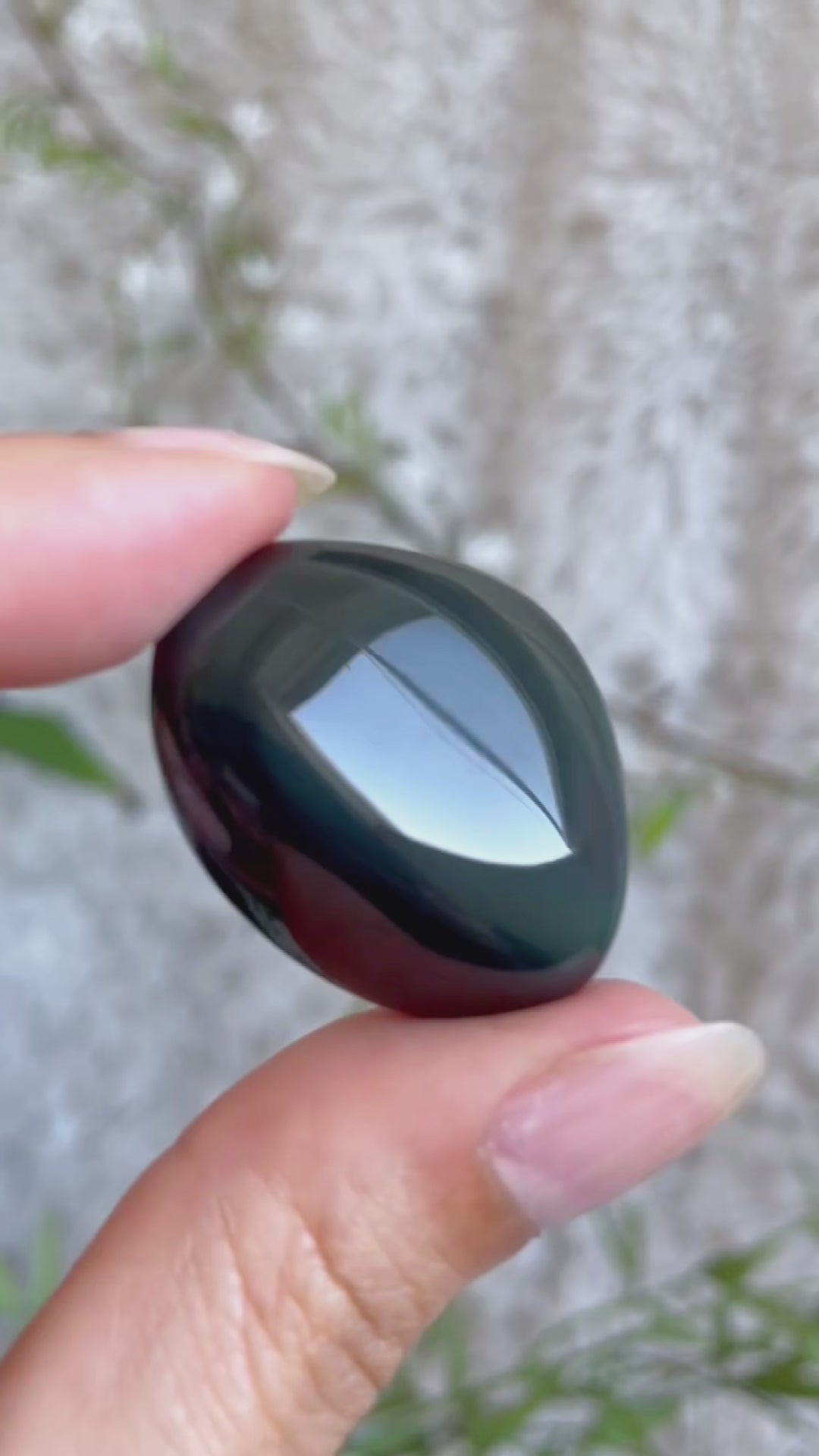 Regenbogen Obsidian Trommelstein