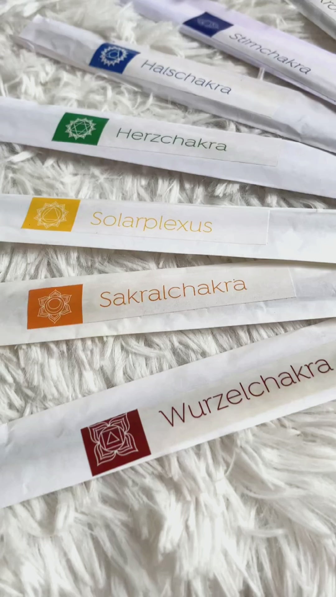 Chakra Räucherstäbchen + Halter