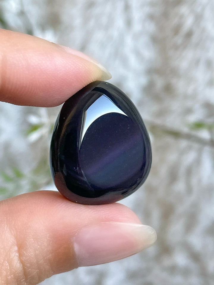 Regenbogen Obsidian Trommelstein - SoulGlow