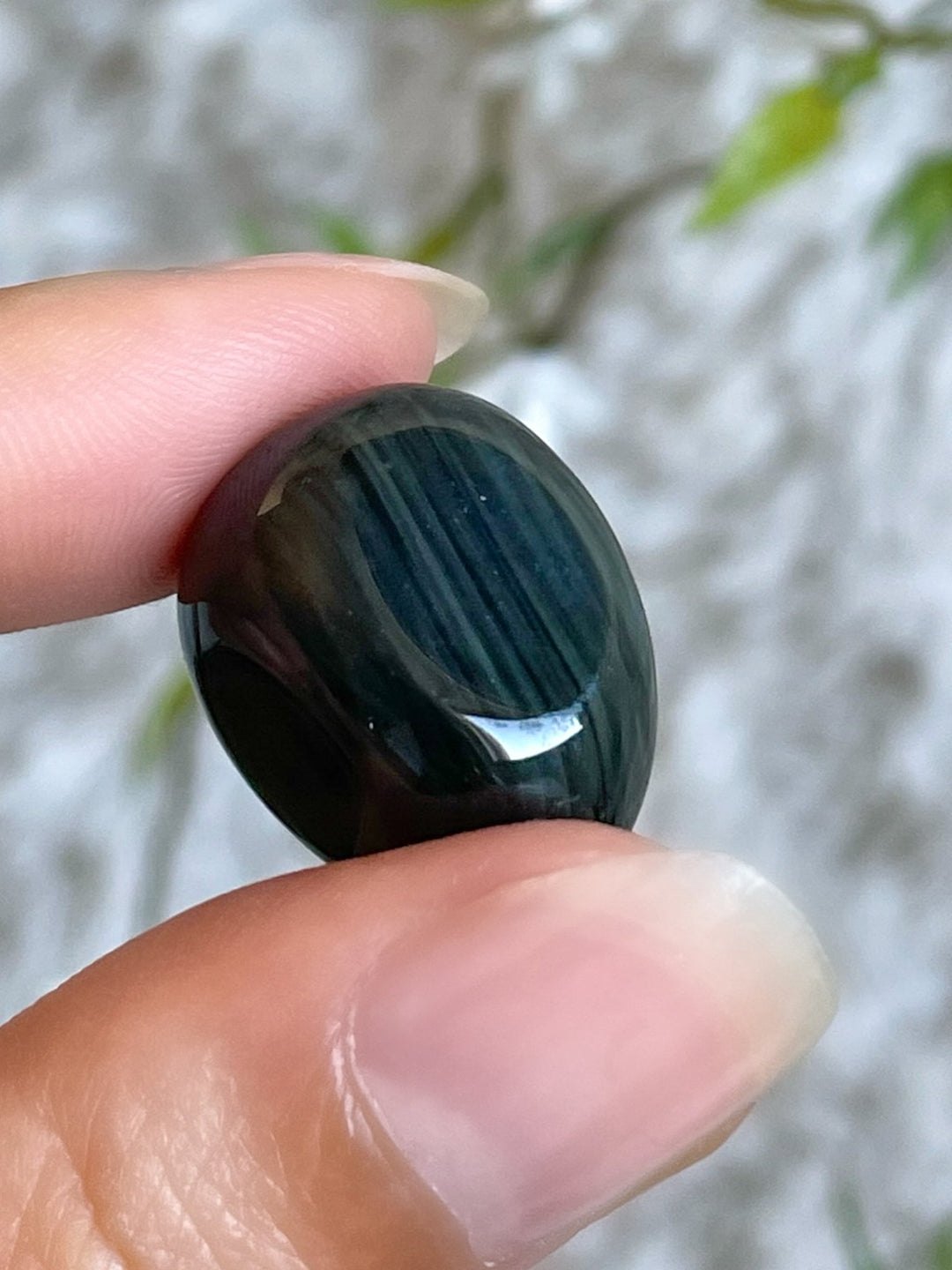 Regenbogen Obsidian Trommelstein - SoulGlow