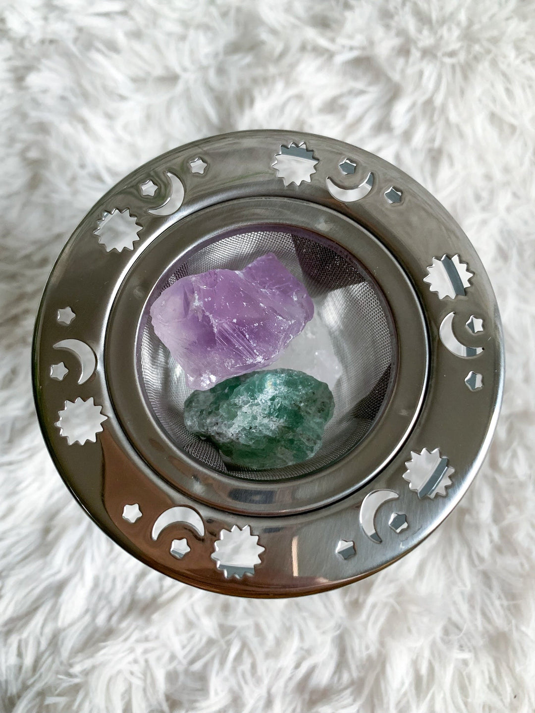 Wassersteine | Fokus & Kreativität | Fluorit, Amethyst, Bergkristall