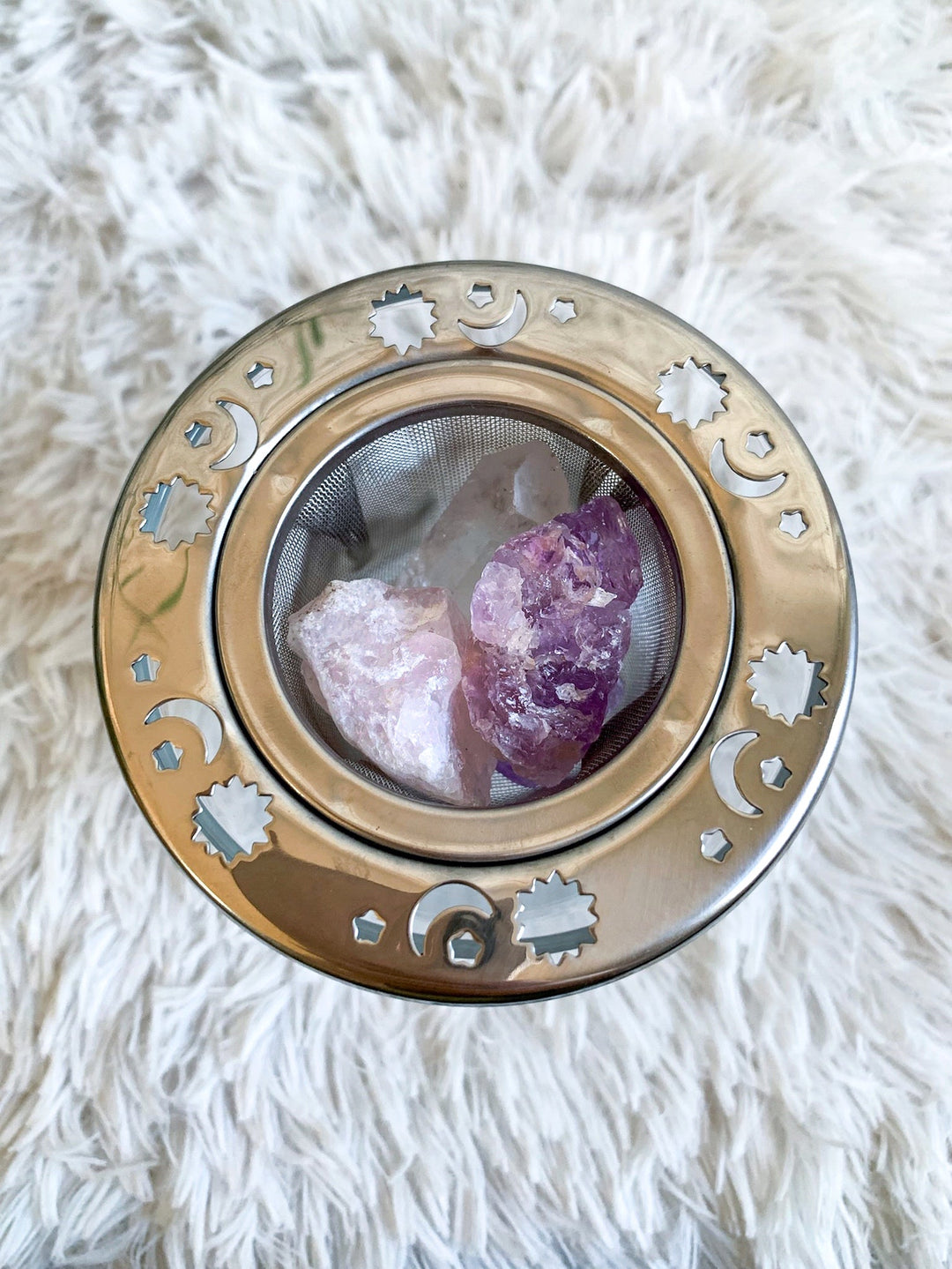 Wassersteine | Harmonie Grundmischung | Amethyst, Bergkristall, Rosenquarz - SoulGlow